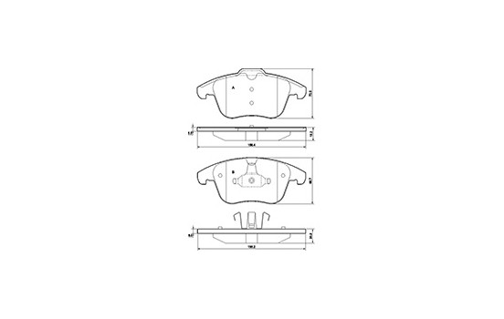 Kit de plaquettes de frein, frein à disque 37568 ABS, Image 3
