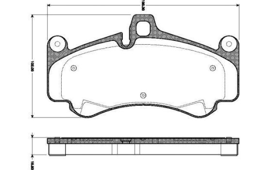 Kit de plaquettes de frein, frein à disque 37572 ABS, Image 2
