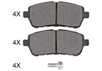 Kit de plaquettes de frein, frein à disque 37606 ABS