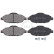 Kit de plaquettes de frein, frein à disque 37607 ABS, Vignette 3