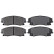 Kit de plaquettes de frein, frein à disque 37609 ABS, Vignette 2