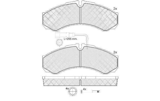 Kit de plaquettes de frein, frein à disque 37635 ABS, Image 2