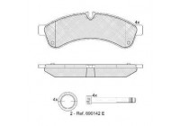 Kit de plaquettes de frein, frein à disque 37638 ABS