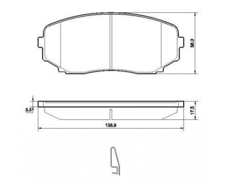 Kit de plaquettes de frein, frein à disque 37643 ABS