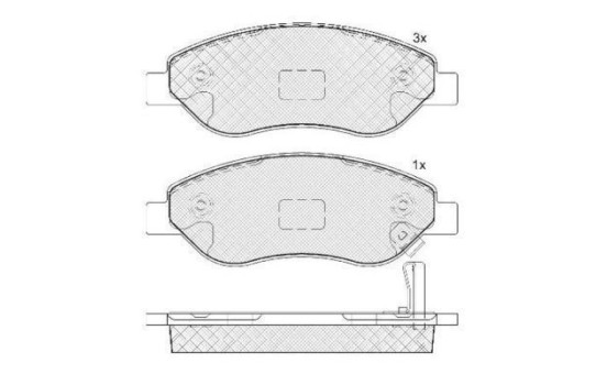 Kit de plaquettes de frein, frein à disque 37645 ABS, Image 2