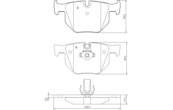 Kit de plaquettes de frein, frein à disque 37647 ABS, Image 2
