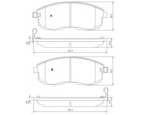 Kit de plaquettes de frein, frein à disque 37648 ABS, Image 2