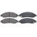 Kit de plaquettes de frein, frein à disque 37654 ABS, Vignette 3
