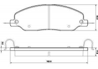 Kit de plaquettes de frein, frein à disque 37662 ABS