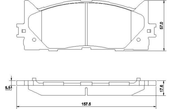 Kit de plaquettes de frein, frein à disque 37677 ABS, Image 2