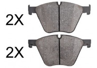Kit de plaquettes de frein, frein à disque 37678 ABS