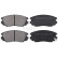Kit de plaquettes de frein, frein à disque 37682 ABS, Vignette 3