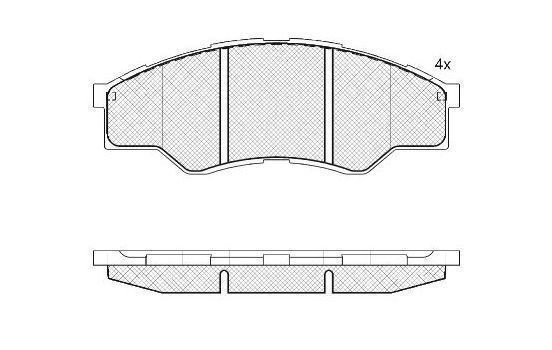 Kit de plaquettes de frein, frein à disque 37684 ABS