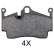 Kit de plaquettes de frein, frein à disque 37697 ABS