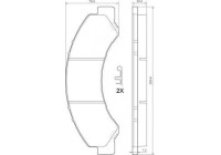 Kit de plaquettes de frein, frein à disque 37713 ABS