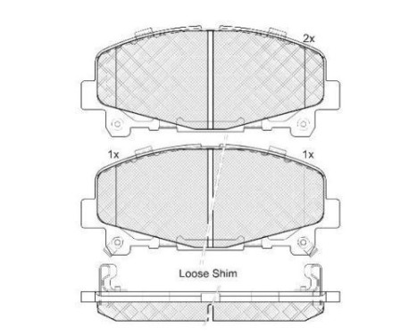 Kit de plaquettes de frein, frein à disque 37721 ABS, Image 2