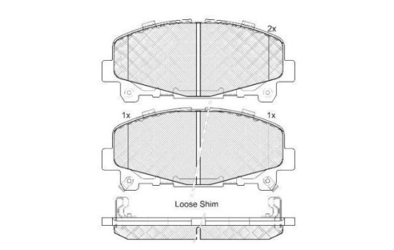 Kit de plaquettes de frein, frein à disque 37721 ABS, Image 2