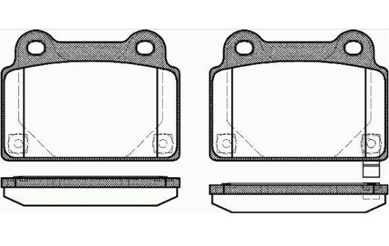 Kit de plaquettes de frein, frein à disque 37727 ABS, Image 2