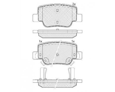 Kit de plaquettes de frein, frein à disque 37735 ABS, Image 2