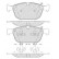 Kit de plaquettes de frein, frein à disque 37750 ABS
