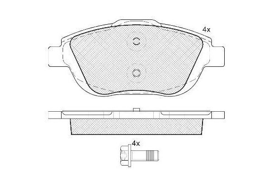 Kit de plaquettes de frein, frein à disque 37751 ABS, Image 2