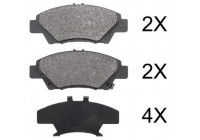 Kit de plaquettes de frein, frein à disque 37754 ABS