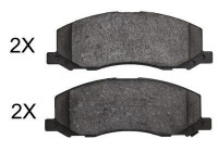 Kit de plaquettes de frein, frein à disque 37761 ABS