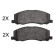 Kit de plaquettes de frein, frein à disque 37761 ABS