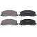 Kit de plaquettes de frein, frein à disque 37761 ABS, Vignette 3