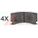 Kit de plaquettes de frein, frein à disque 37765 ABS, Vignette 2
