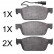 Kit de plaquettes de frein, frein à disque 37767 ABS