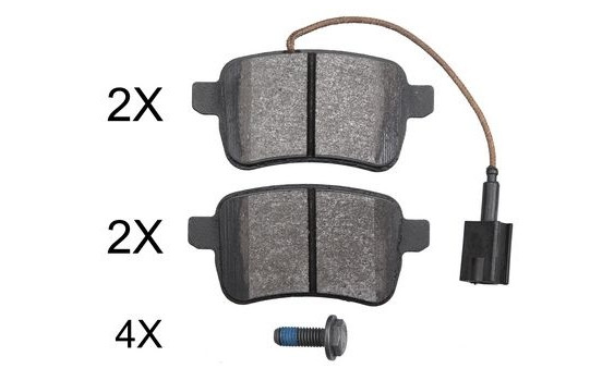 Kit de plaquettes de frein, frein à disque 37775 ABS