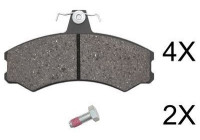 Kit de plaquettes de frein, frein à disque 37780 ABS