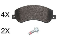 Kit de plaquettes de frein, frein à disque 37793 ABS