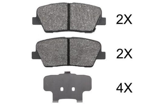 Kit de plaquettes de frein, frein à disque 37795 ABS