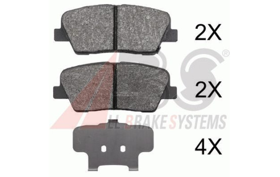 Kit de plaquettes de frein, frein à disque 37795 ABS, Image 2