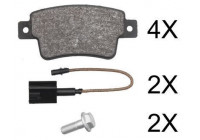 Kit de plaquettes de frein, frein à disque 37796 ABS