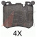 Kit de plaquettes de frein, frein à disque 37804 ABS, Vignette 2