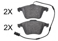Kit de plaquettes de frein, frein à disque 37805 ABS