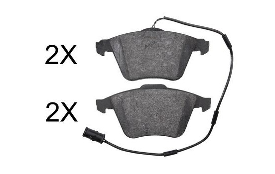 Kit de plaquettes de frein, frein à disque 37805 ABS