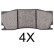 Kit de plaquettes de frein, frein à disque 37806 ABS