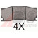 Kit de plaquettes de frein, frein à disque 37806 ABS, Vignette 2