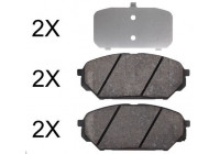 Kit de plaquettes de frein, frein à disque 37809 ABS