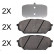 Kit de plaquettes de frein, frein à disque 37809 ABS