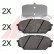 Kit de plaquettes de frein, frein à disque 37809 ABS, Vignette 2