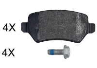 Kit de plaquettes de frein, frein à disque 37814 ABS