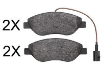Kit de plaquettes de frein, frein à disque 37818 ABS