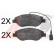 Kit de plaquettes de frein, frein à disque 37818 ABS, Vignette 2