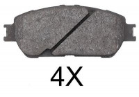Kit de plaquettes de frein, frein à disque 37822 ABS