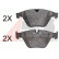 Kit de plaquettes de frein, frein à disque 37829 ABS, Vignette 2